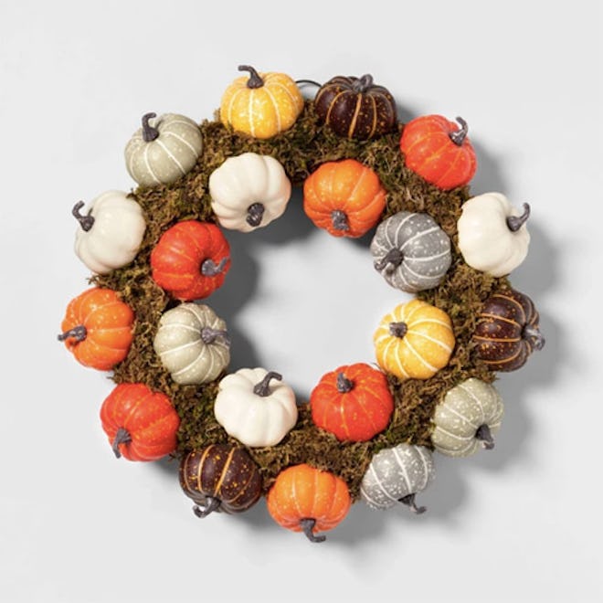 Harvest Pumpkin Decorative Wreath