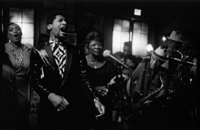 Jon Batiste with Irma Thomas and the Dirty Dozen Brass Band performing at Preservation Hall