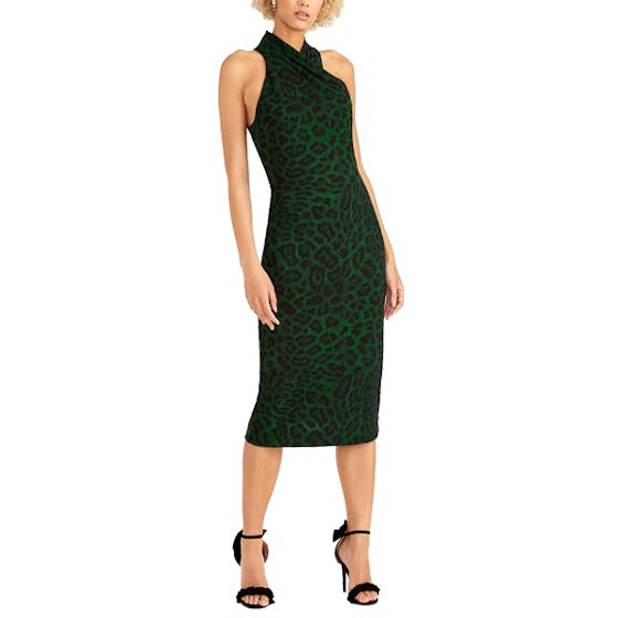 RACHEL Rachel Roy Sleeveless Printed Halter Dress
