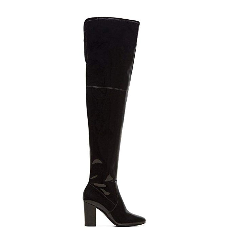 dsw leather thigh high boots