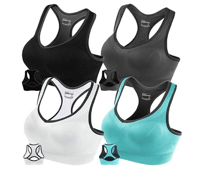 FITTIN Racerback Sports Bras (4-Pack)