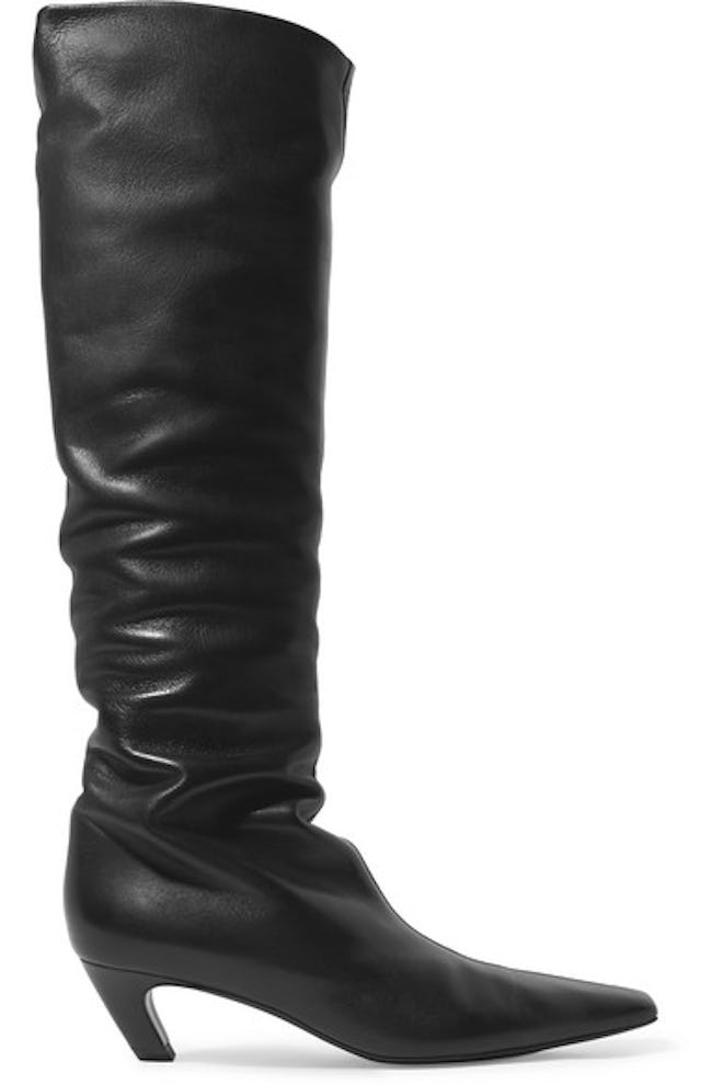 Leather Knee Boots 