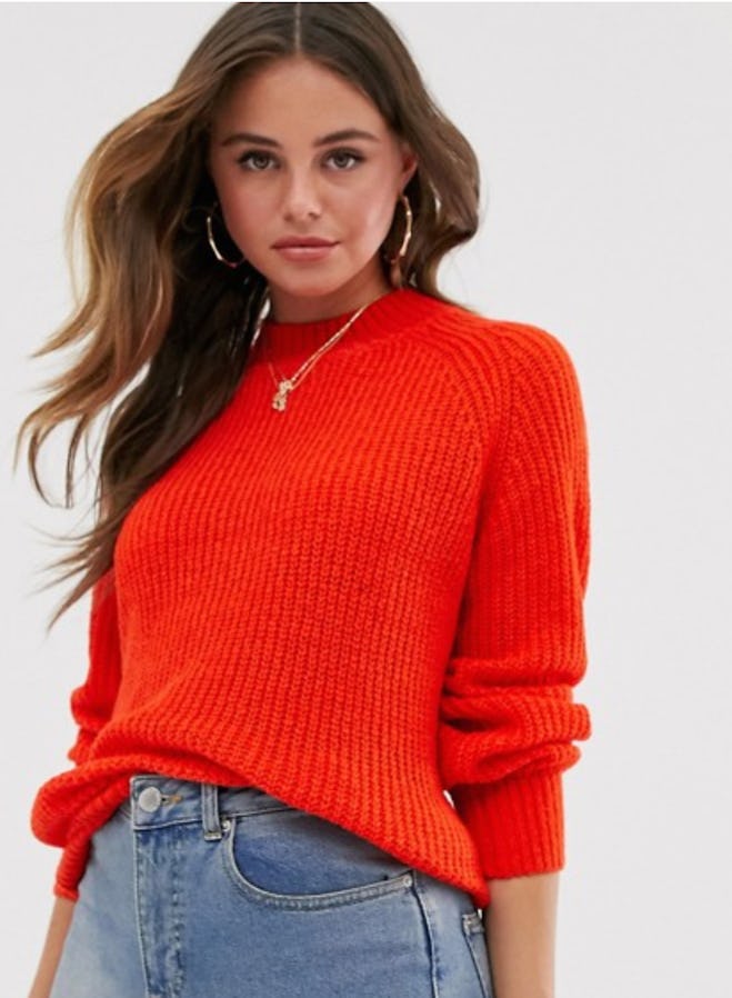 Oversized chunky knit sweater