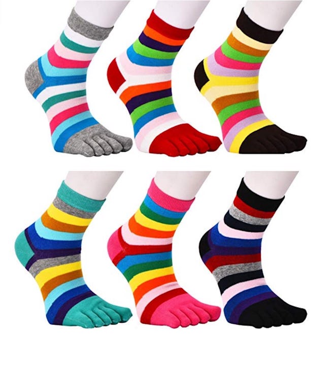 Fasot Women's Toe Socks (6-Pack)