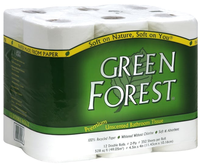 Green Forest Premium Unscented Bathroom Tissue (12 Rolls, 4-Pack) 