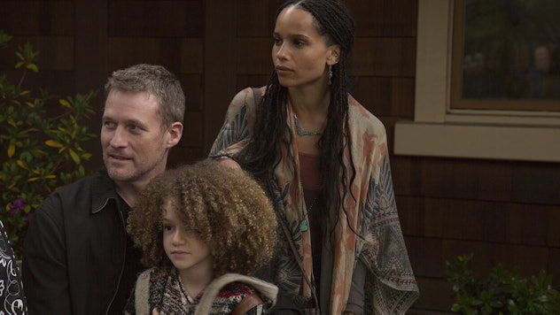 Zoe Kravitz and James Tupper in 'Big Little Lies'