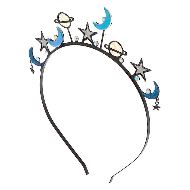 Holographic Galaxy Crown Headband