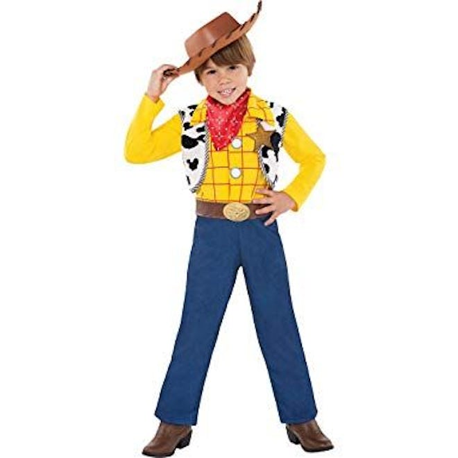 Toy Story Woody Halloween Costume for Toddler Boys, 3-4T, with Included Accessories