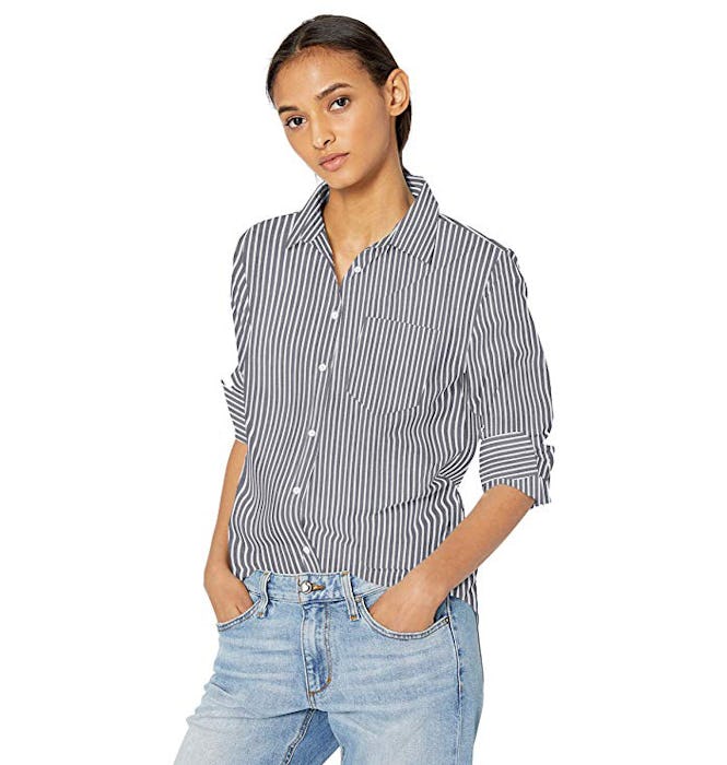 Amazon Essentials Classic-Fit Long-Sleeve Poplin Shirt