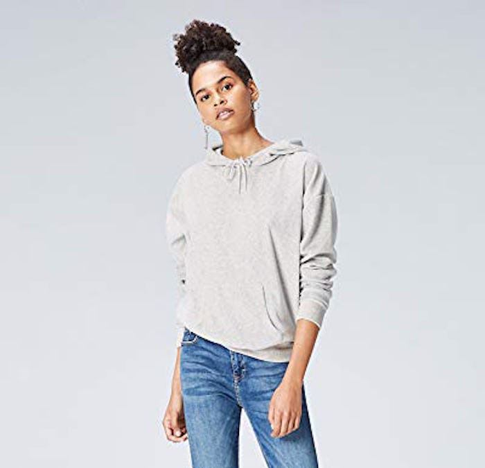 find. Velour Hooded-Sweatshirt