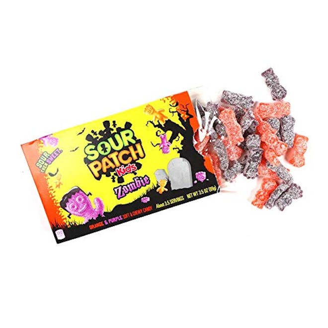 SOUR PATCH KIDS Zombie Halloween Candy, 80 Trick or Treat Size Packs 
