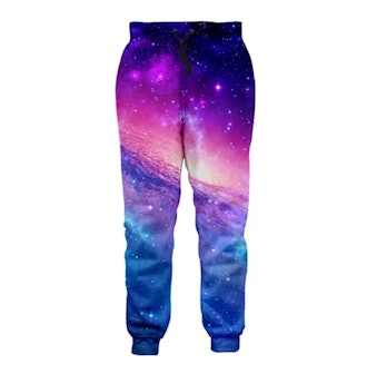 Jogger Pants Colorful Galaxy Pattern