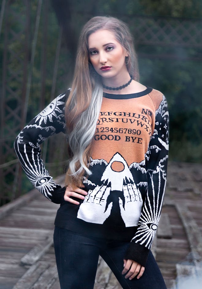 Celestial Spirit Board Adult Halloween Sweater