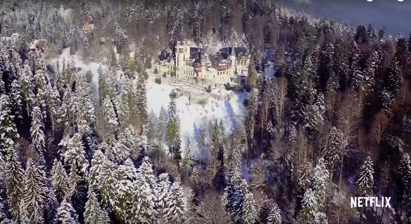 The Aldovian royal castle, as seen in Netflix's 'A Christmas Prince.' Photo Courtesy of Netflix.