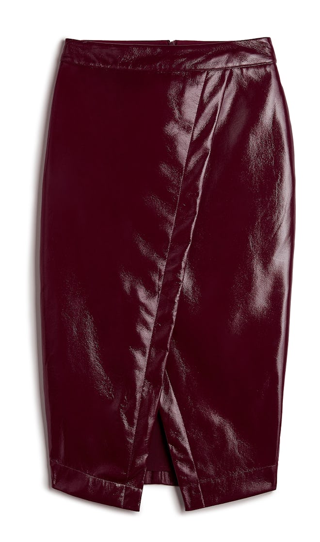 High Waisted (Minus The) Leather Wrap Pencil Skirt