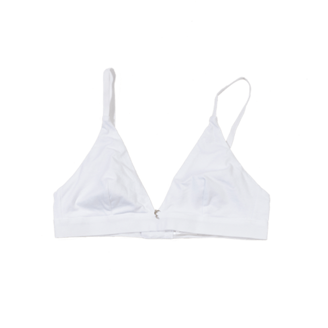 White Triangle Bra