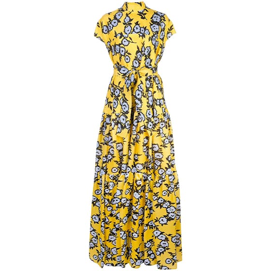 Floral Print Silk Dress