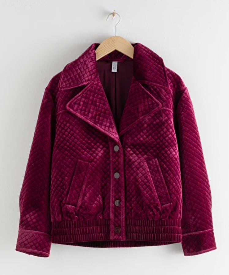 Quilted Velour Jacket