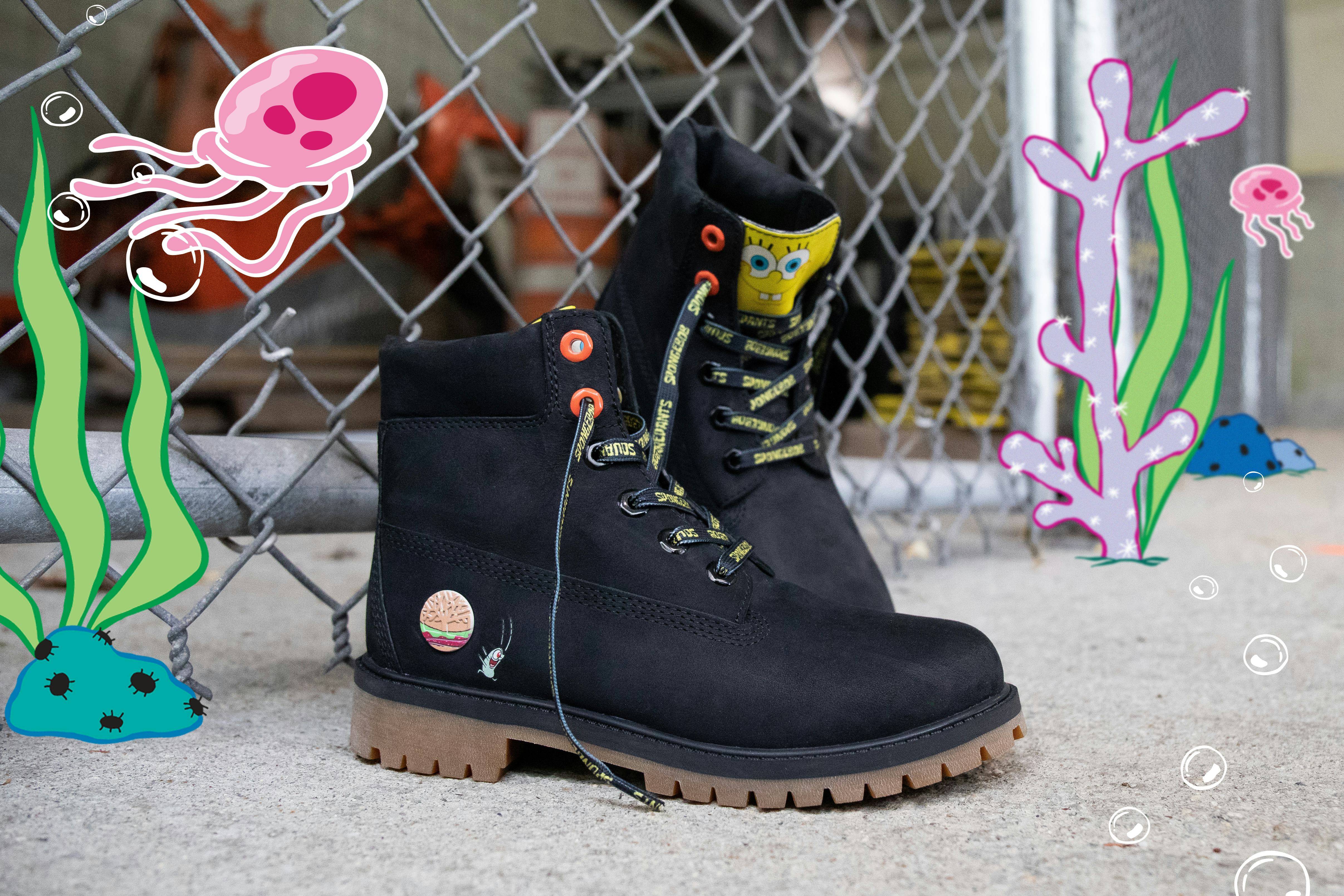 spongebob shoes timberland