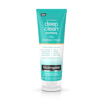 Neutrogena Deep Clean Purifying Clay Face Mask and Facial Cleanser
