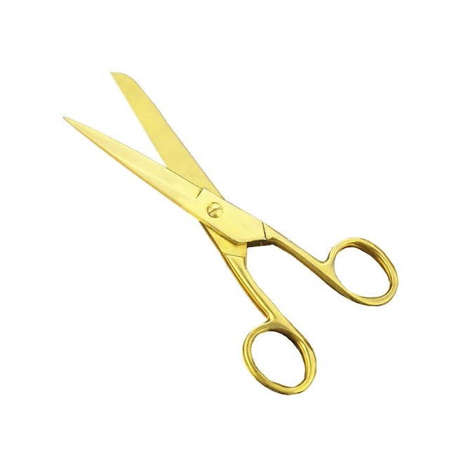7 Inch Gold Sewing Scissors Heavy Duty Stainless Steel Tailor Dressmaker Shears 