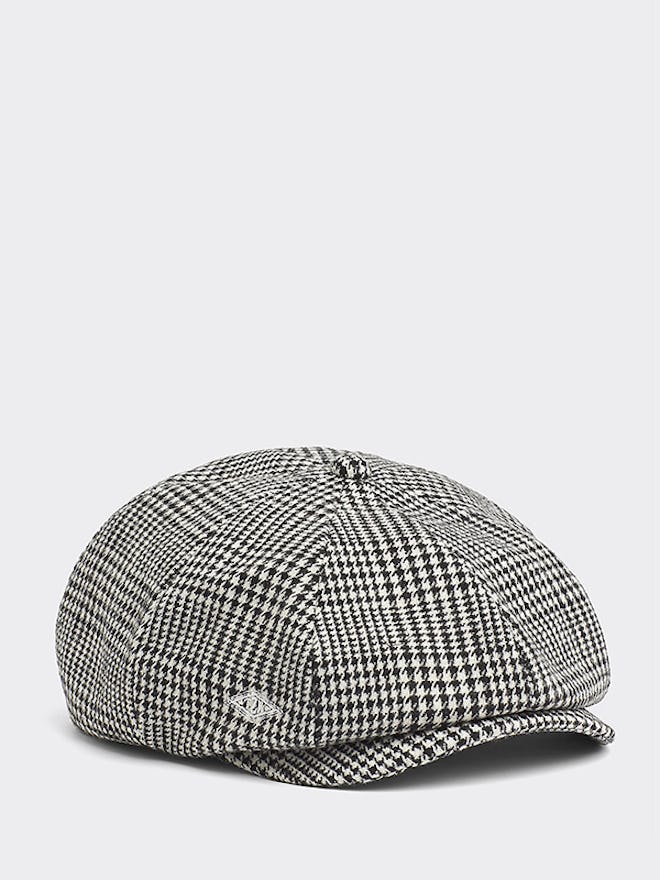 Houndstooth Check Paperboy Hat