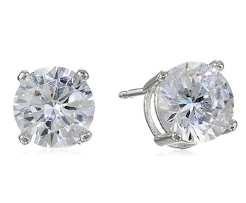 Amazon Essentials Cubic Zirconia Stud Earrings