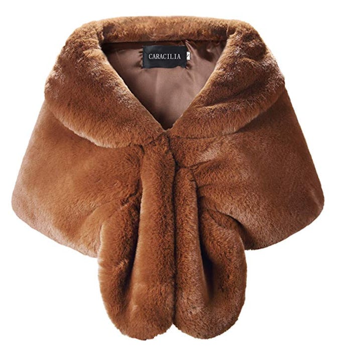 Caracilia Faux Fur Shawl