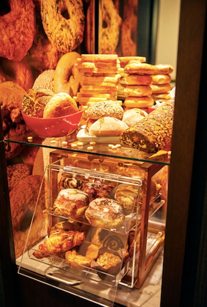 Hotels.com's Bread and Breakfast Hotel includes a minibar with baked goods.