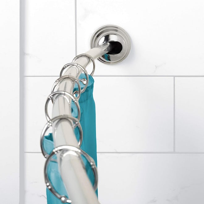  Zenna Home Rust-Proof Tension Mount Curved Shower Rod