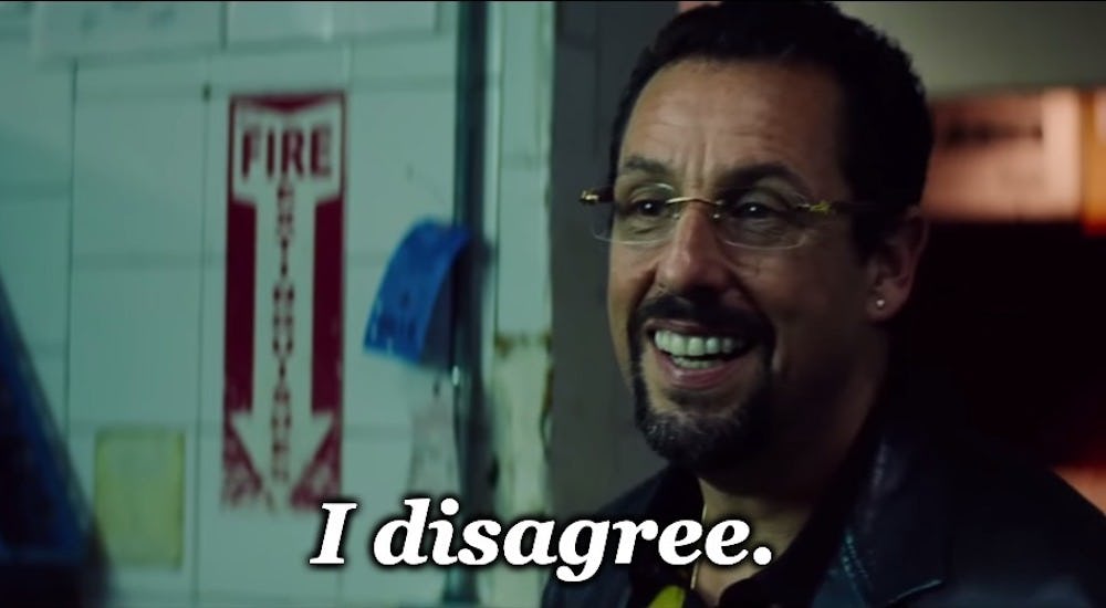 Adam Sandler in UNCUT GEMS. 