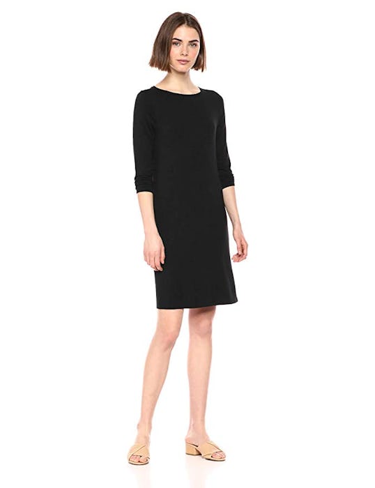 Amazon Essentials Women's 3/4 Sleeve Boatneck Dress