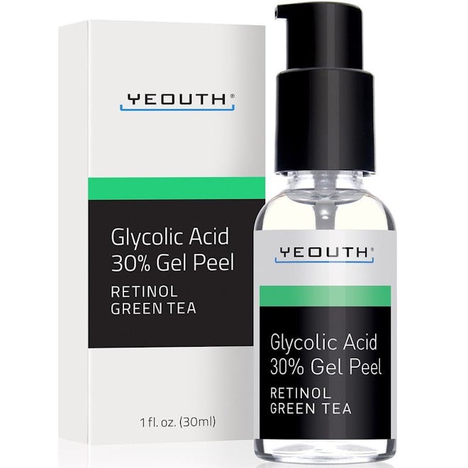 Yeouth Glycolic Acid Peel 30% Professional Chemical Face Peel With Retinol, Green Tea Extract, Acne