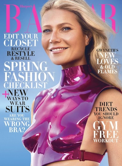 Gwyenth Paltrow twinned with Zendaya when she wore the same crop top on the cover of Harper's Bazaar...