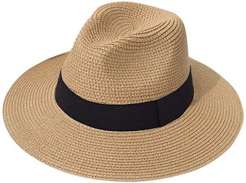 Lanzom Women Wide Brim Straw Hat