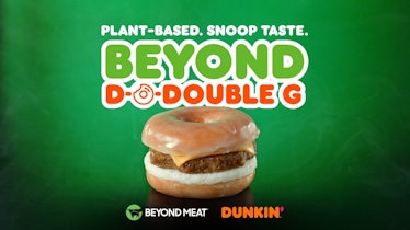 Dunkin' and Snoop Dogg's Beyond Breakfast Sausage Sandwich is a satisfying bite.