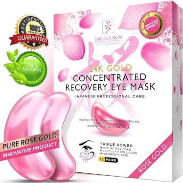 SWISSÖKOLAB Eye Pads 24k Rose Gold Eye Mask 
