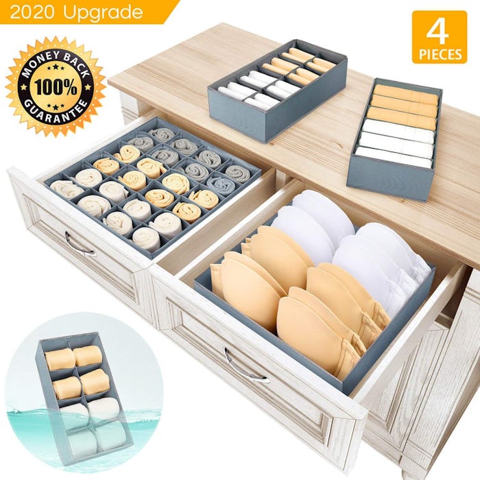 Underwear Organizer Dresser Drawer Organizer