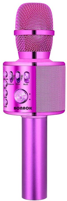 BONAOK Wireless Bluetooth Karaoke Microphone