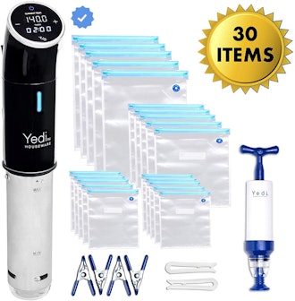 Yedi Housewares Total Package Sous Vide Cooker And Accessory Kit,