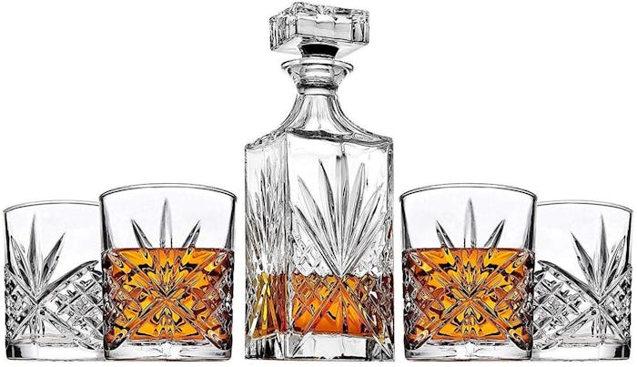 James Scott 5 Piece Crystal Decanter Set (5 Pieces)