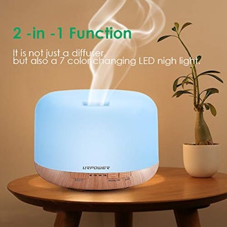 URPOWER 500ml Aromatherapy Essential Oil Diffuser Humidifier 