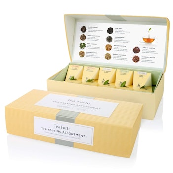 Tea Forte Tea Tasting Assortment Petite Presentation Box Tea Sampler (10-Pack)