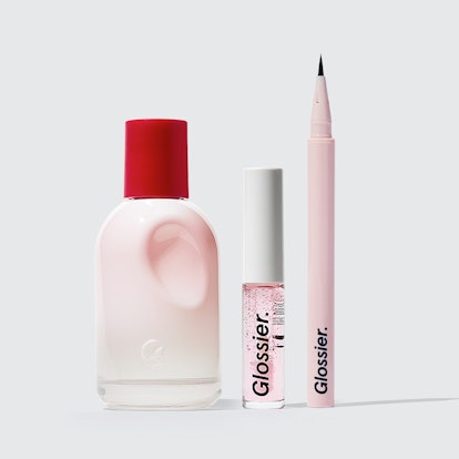Glossier's Valentine's Day bundle brings together its fan-fave fragrance, lip gloss, and newcomer li...