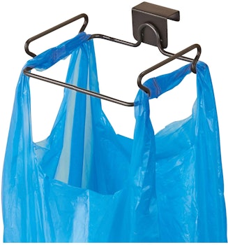 iDesign Classico Steel Over the Cabinet Plastic Bag Holder
