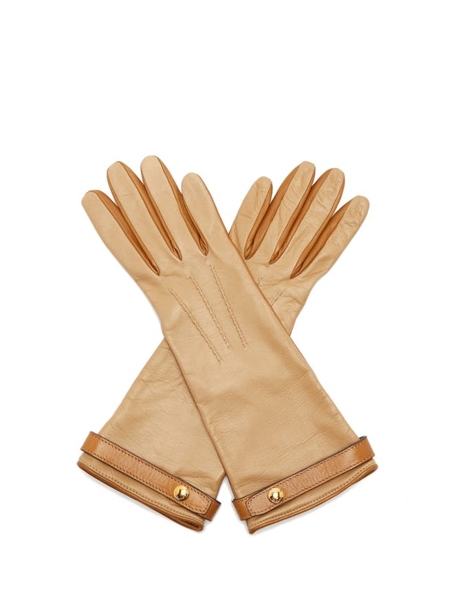 Bi-Colour Leather Gloves
