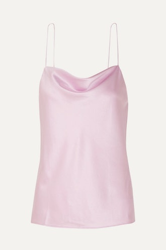 The Axel Draped Stretch-Silk Charmeuse Camisole