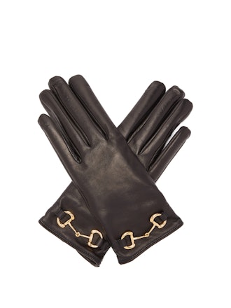 Horsebit Leather Gloves
