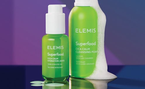 Elemis' new Superfood Cica Calm Hydration Juice and foaming cleanser.