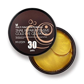 	 Mizon Under Eye Patches 24K Gold Snail Eye Treatment Mask